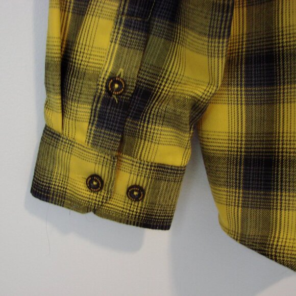 Dixxon Flannel Shirt Parham Panhead J&P Cycles Yellow Black Plaid NWOT NEW Large - Picture 15 of 16